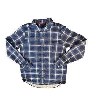 Marmot Women Plaid Shirt Medium Long Sleeve Button Up Western Cowgirl Rustic Tex